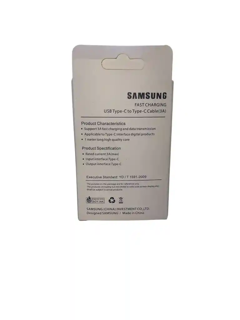Cable Usb Tipo-c A Tipo-c Samsung (3a)