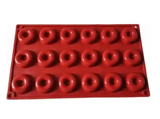 Molde Silicona Flexible Mini Donas