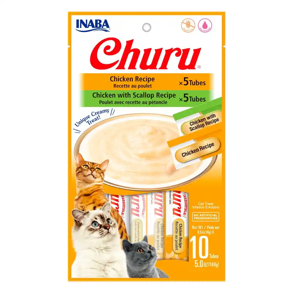 Churu 10 Tubos Variedad Pollo