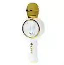 Micrófono Karaoke Conejo X6 Infantil Blanco