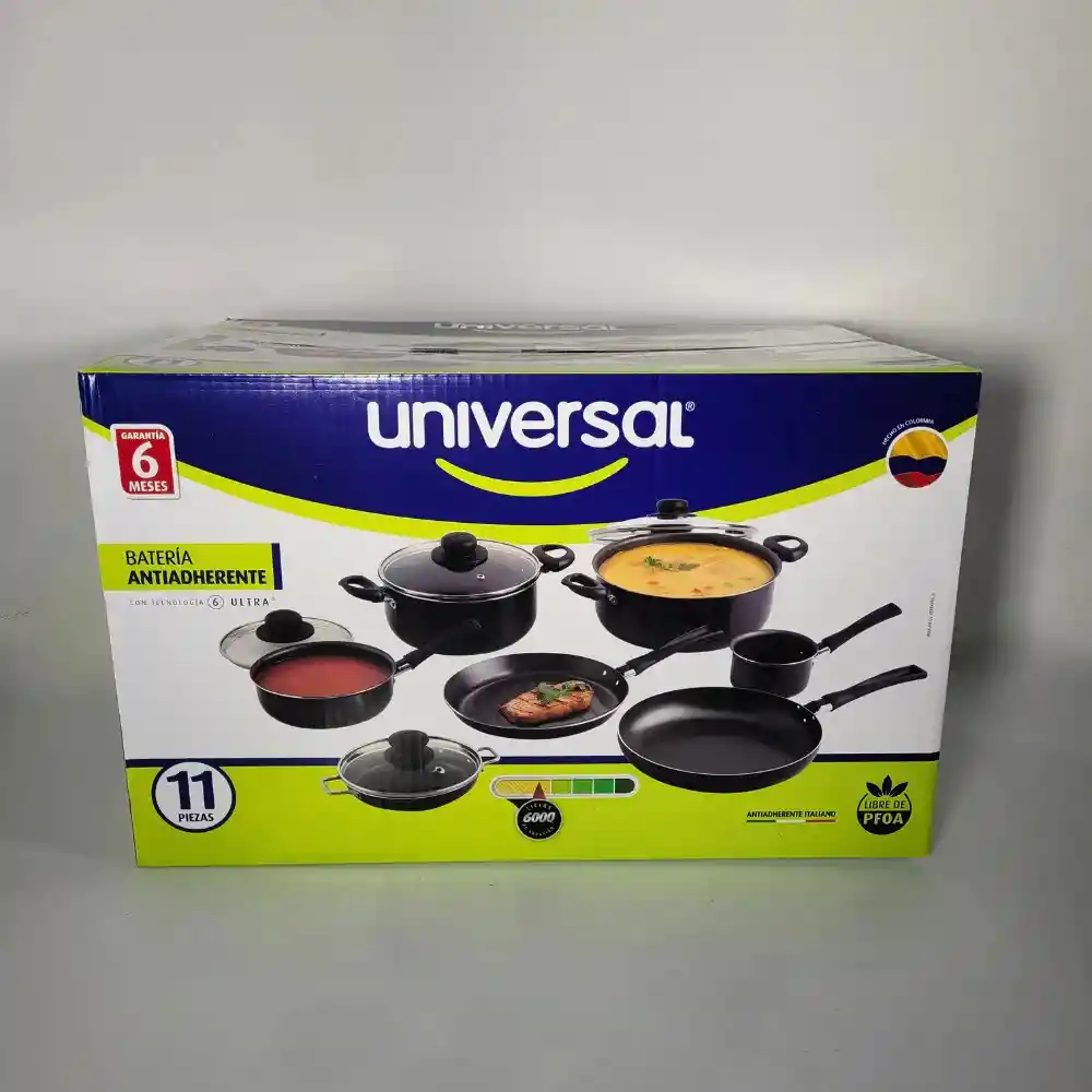 Juego De Ollas Universal 11 Piezas Antiadherente