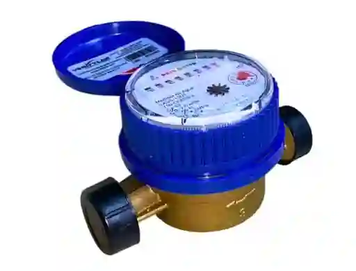 Contador Agua Chorro Unico 1/2 Bronce