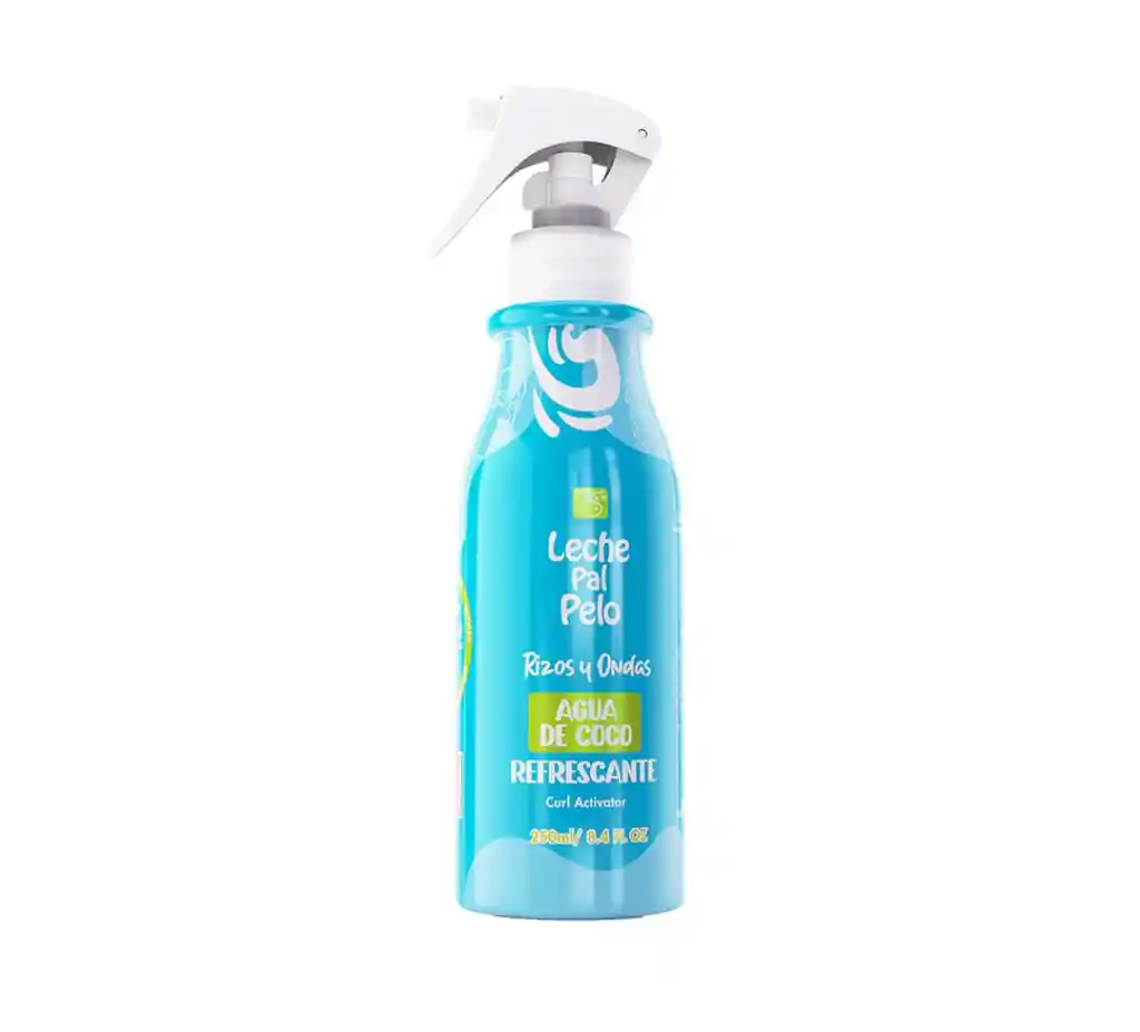 Activador De Rizos Agua De Coco X 250 Ml - Leche Pal Pelo
