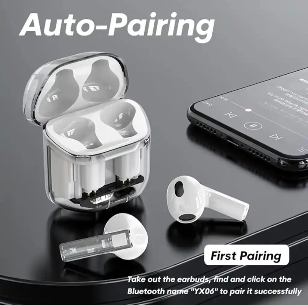 Audífonos Yx06 Tws Bluetooth Audífonos Inalámbricos