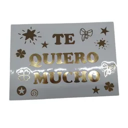 Sticker Para Globo Burbuja Te Quiero / Te Amo