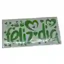 Sticker Para Globo Burbuja Feliz Dia