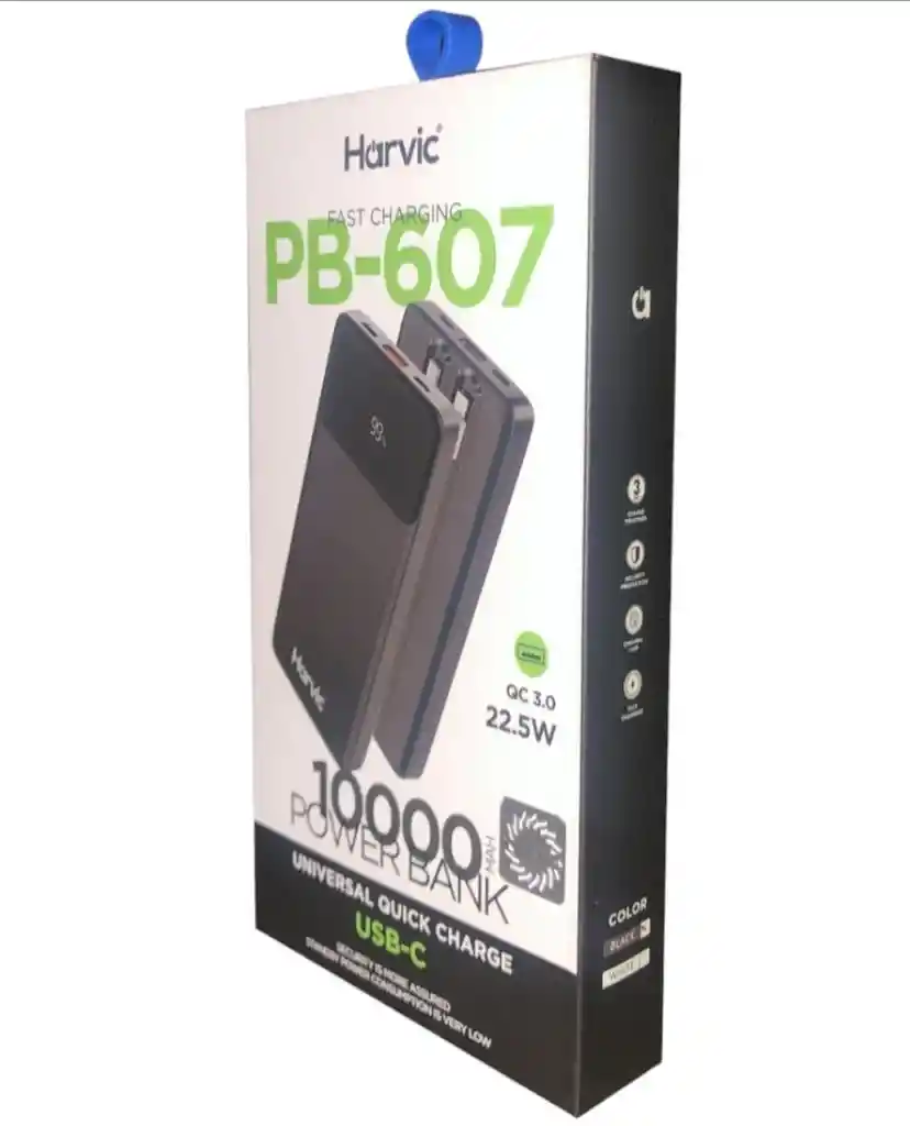 Power Bank Harvic 10000mha Carga Rápida