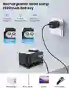 Linterna Frontal Recargable,1200 Mah, Sensor De Movimiento, 5 Fuentes De Luz, Pesca, Camping Deporte
