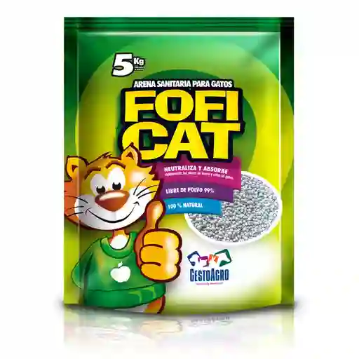 Foficat Arena Para Gato - 5 Kg