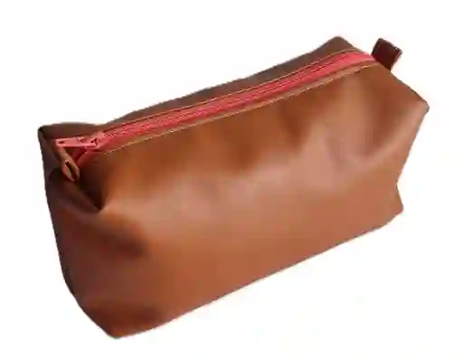 Cosmetiquera En Semicuero Grande / Estuche De Viaje