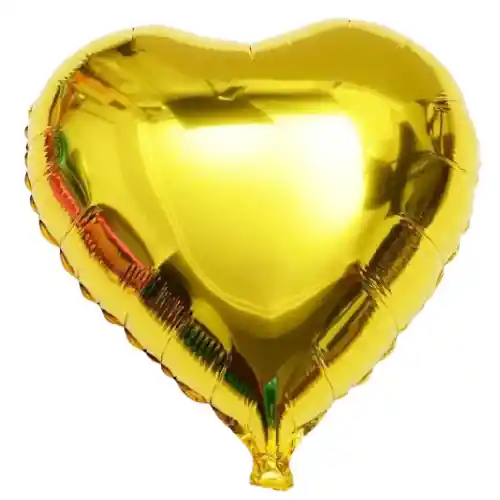 Globo Metalizado Corazon Dorado 18´´