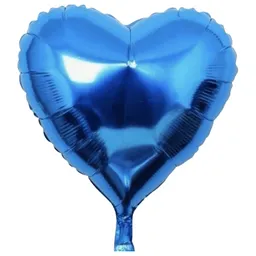 Globo Metalizado Corazon Azul 18´´