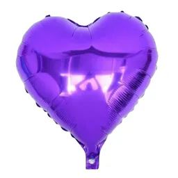 Globo Metalizado Corazon Morado 18´´