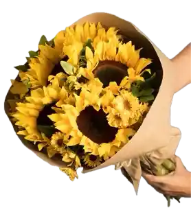 Bouquet De 4 Girasoles