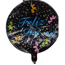 Globo Metalizado Feliz Dia 24´´