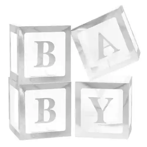 Caja Baby Shower Plateada