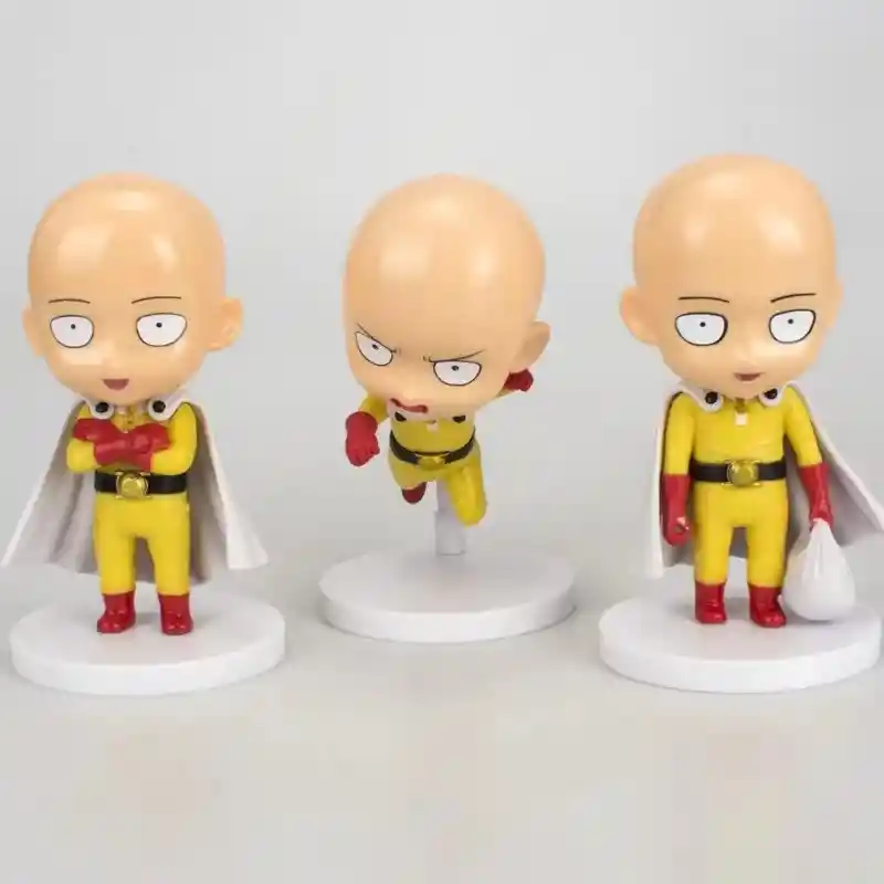 One Punch Man Saitama Colección X3 10cm