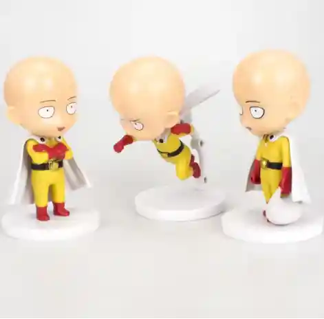 One Punch Man Saitama Colección X3 10cm