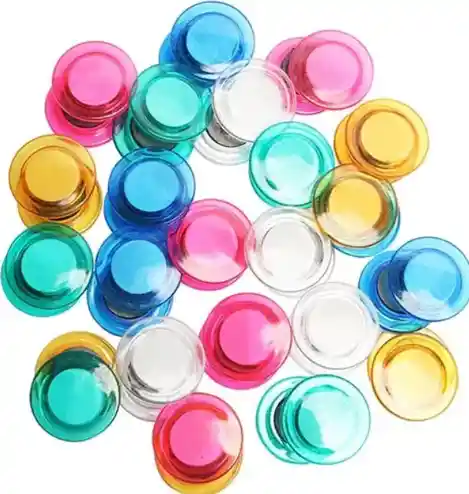 Imán Imanes Redondos Casa Oficina Escuela Transparentes X12