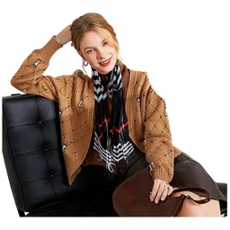 Bufanda Chal Pashmina Cuadros Caballero Dama Unisex Negro