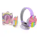 Auriculares Unicornio Tk-688a Morada Bluetooth Con Estilo Mágico