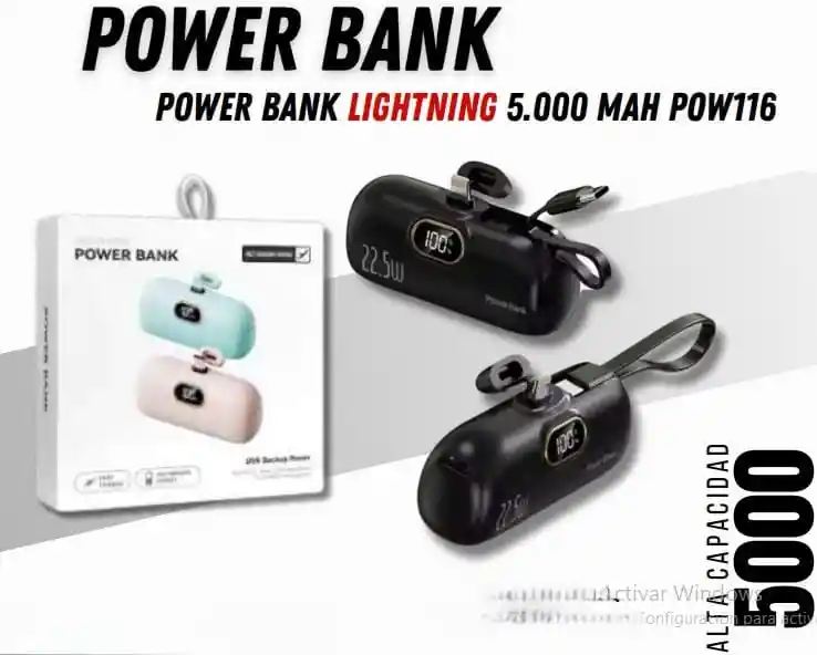 Power Bank 5000 Mah Para Iphone