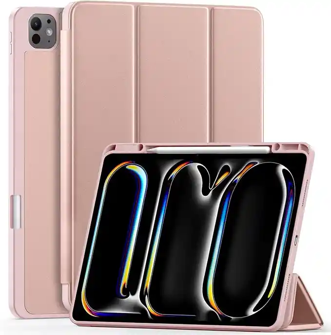 Smart Case Ipad Pro 13 2024 / Con Lapiz(rosa)