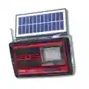 Radio Con Recarga Solar Ns-1589u Rojo