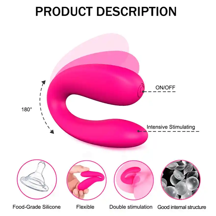 Vibrador Doble Vebe Pink Shande