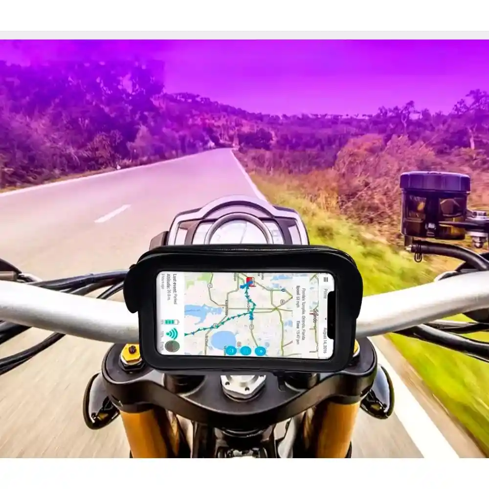 Soporte Estuche Holder Porta Celular Moto Para Manubrio Naisu Nsh-12