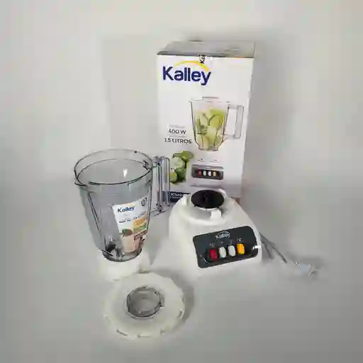Licuadora Kalley 400w 1.5 Litros Vaso Acrilico