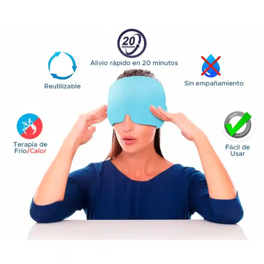 Gorro Compresa De Gel Terapeutico Para La Migraña