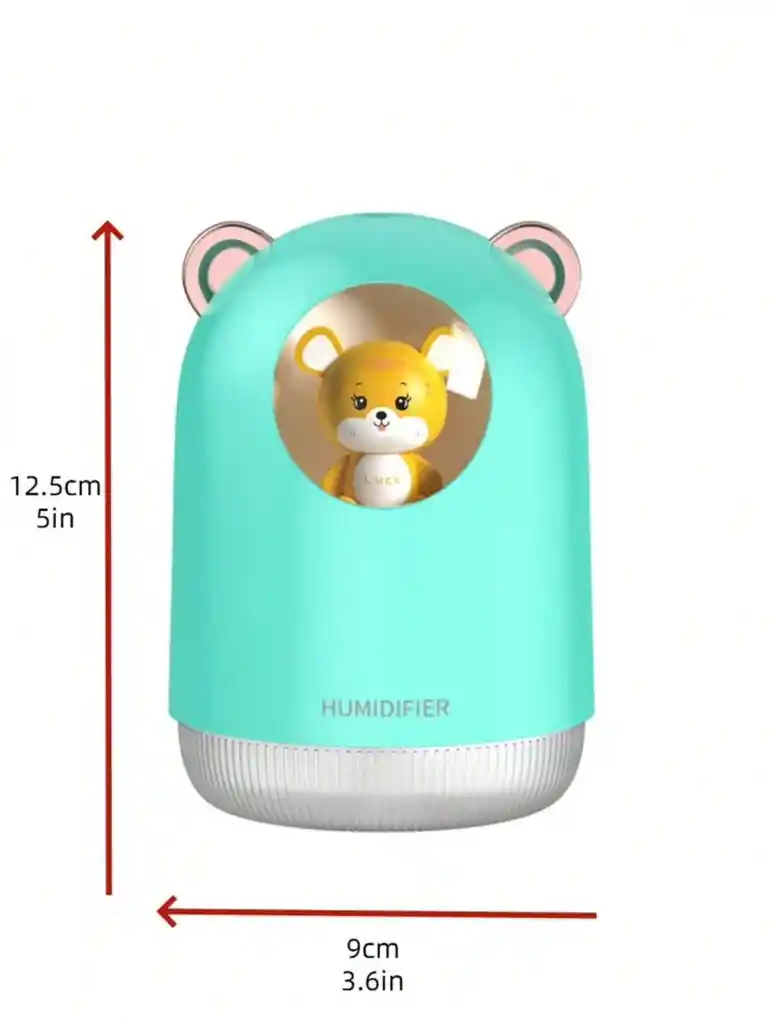 Humidificador Portátil Con Diseño De Oso Adorable