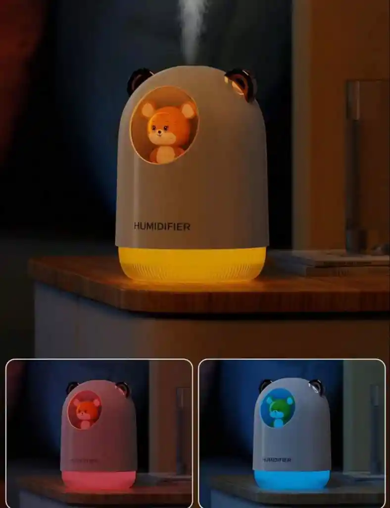 Humidificador Portátil Con Diseño De Oso Adorable