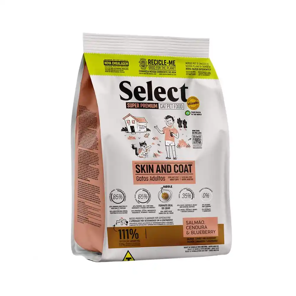 Monello Select Super Premium Cat Piel Pelaje X 1.5 Kg