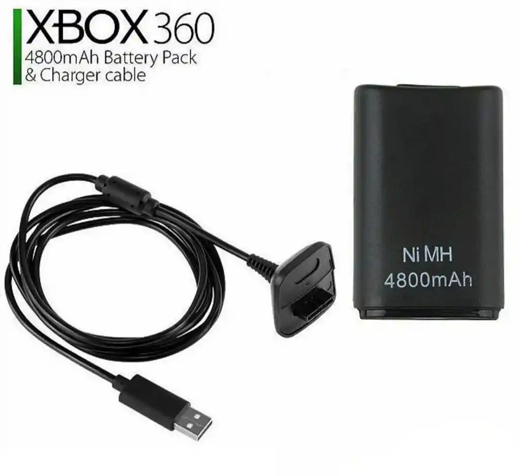 Kit Carga Y Juega Xbox 360 Batería + Cable
