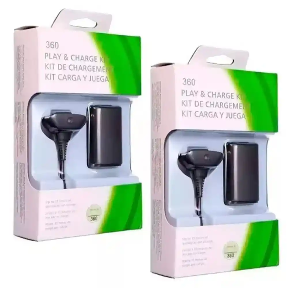 Kit Carga Y Juega Xbox 360 Batería + Cable