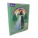 Cuaderno Frozen Cosido Sticker 100 Hojas Cuadriculado