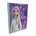 Cuaderno Frozen Cosido Sticker 100 Hojas Cuadriculado