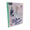 Cuaderno Frozen Cosido Sticker 100 Hojas Cuadriculado