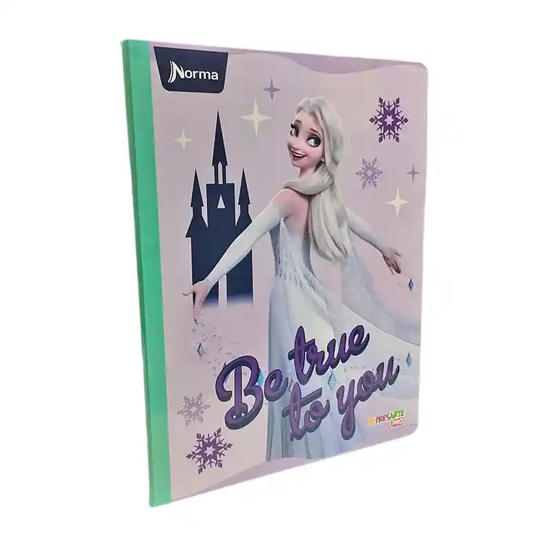 Cuaderno Frozen Cosido Sticker 100 Hojas Cuadriculado