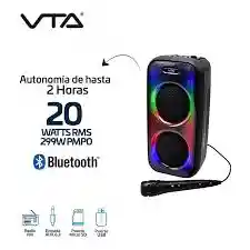 Parlante Recargable Con Microfono De 20w Vta