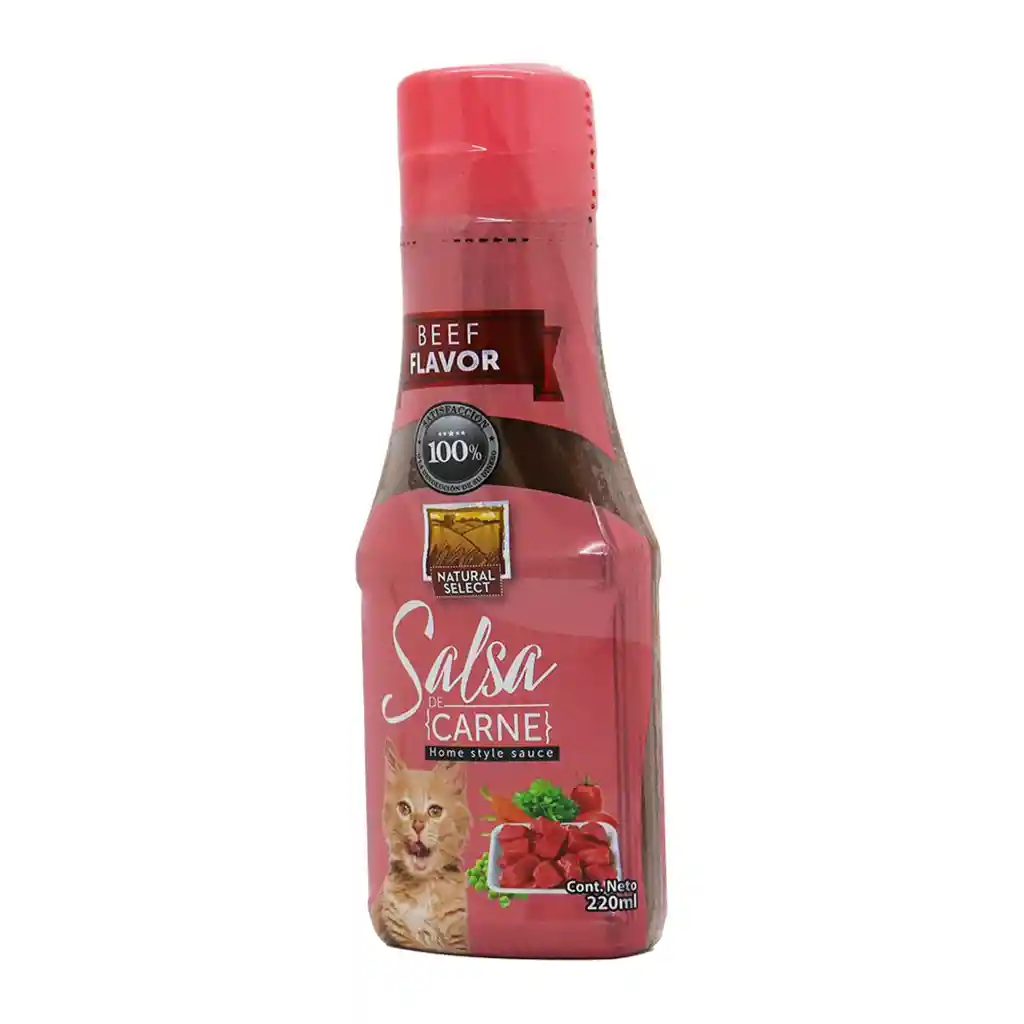 Salsa Natural Select Gatos Sabor A Carne