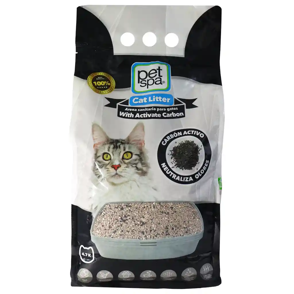 Arena Pet Spa Carbon Activo X 4,7 Kg