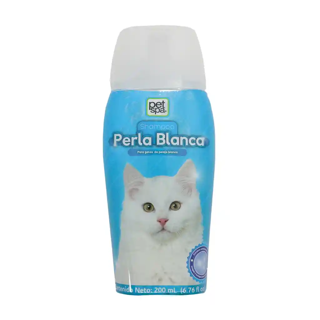 Shampoo Gatos Perla Blanca 200 Ml