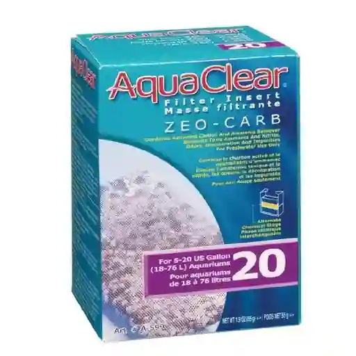 Inserto De Filtro Para Acuario Aquaclear 20 Zeo-carb 55 Gr