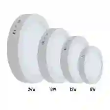 Panel Led 24w Redondo Sobreponer
