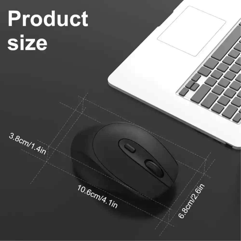 Mouse Inalambrico 2 En 1 Bluetooth Y Receptor Recargable Ms-47