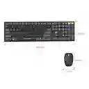 Combo Teclado Y Mouse Mikuso Ergonomico Inalambrico 2 En 1 Bluetooth Y Receptor Kb-c023