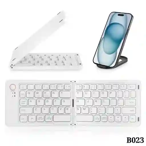 Teclado Bluetooth Inalambrico Plegable Recargable